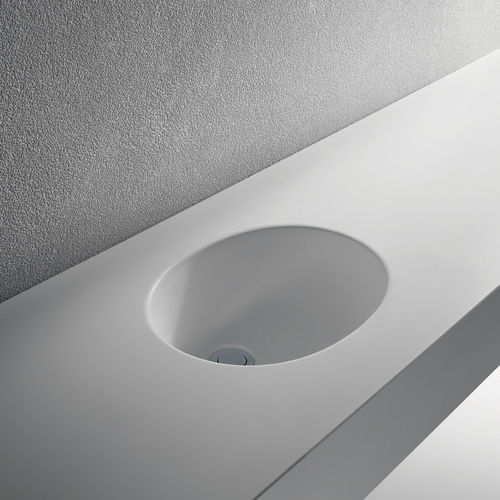 Einbauwaschbecken - BACINO - BRERA - Keramik / oval / ohne Öffnung
