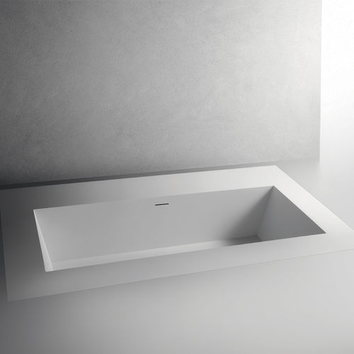 Badewanne für Wohnungen - CUBO 2100 FLOOR-LEVEL BATH - BRERA - Verbundwerkstoff / modern / weiß