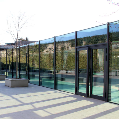 Paneel-Vorhangfassade - MORE SPACE - Glas / Stahl