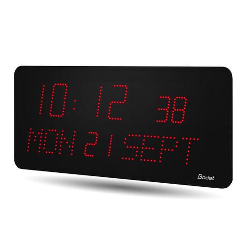 Moderne Uhr - STYLE : 10SD - Bodet Time - wandmontiert / digital / für Flughafen