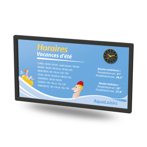 Stationärer monitor - AQUASTYLE  - Bodet Time - LCD / Breitbild-Monitor / Farb