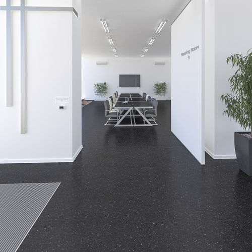 Kunststein-Fliesen - TAURUS TERAZZO DARK - Technistone a.s. - poliert / matt / für den Innenraum