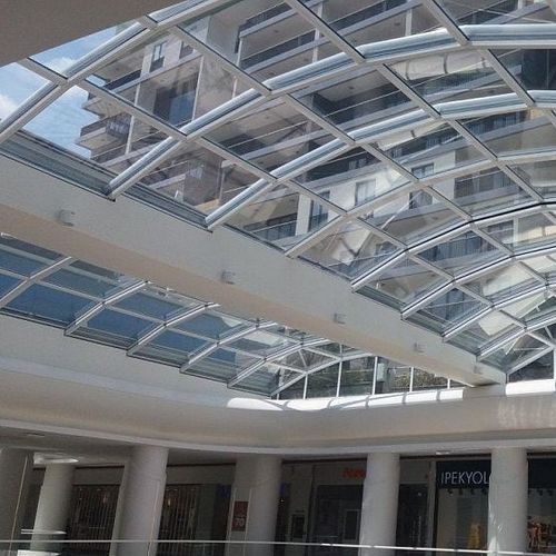 Aluminium-Dachverglasung - CLEARSKY - Evergreen Solutions - Stahl / motorisiert / mit Doppelverglasung