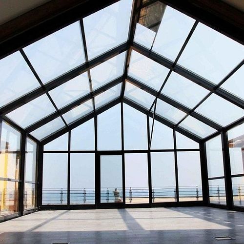 Selbsttragende Veranda - EVOLUTION - Evergreen Solutions - Glas / Aluminium / Polycarbonat