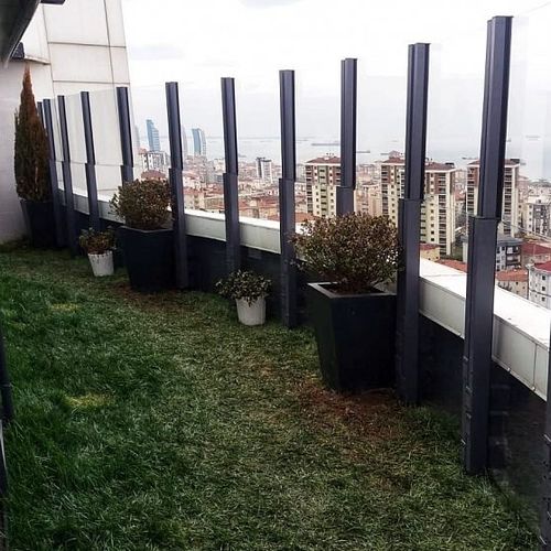 Glasgeländer - PANORA KINETIC  KU FB - Evergreen Solutions - Metall / Platten / Geländer
