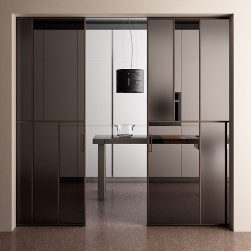 Tür für Innenbereich - CÉLINE - ALBED - Aluminium / anodisiertes Aluminium / Schiebe