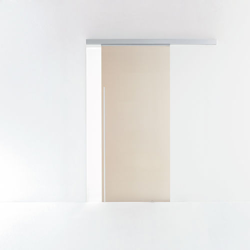Tür für Innenbereich - DOT - ALBED - anodisiertes Aluminium / Glas / Schiebe