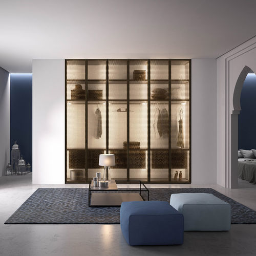 Begehbarer Kleiderschrank mit Flügeltür - SOLO - ALBED - Modul / wandmontiert / modern