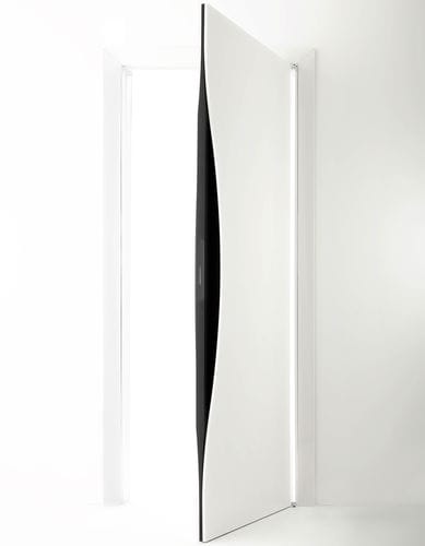 Tür für Innenbereich - BLOW - ALBED - Holz / Aluminium / einflügelig