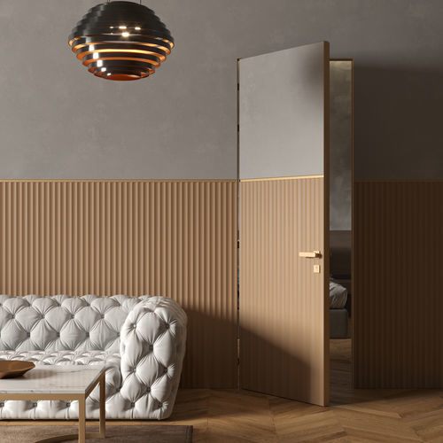 Bündige Tür - SUIT - ALBED - für Innenbereich / Holz / mit Sicherheitsglas