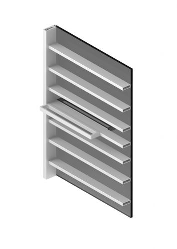 Tür für Innenbereich - RI-TRAIT 8B - ALBED - Holz / Aluminium / Glas