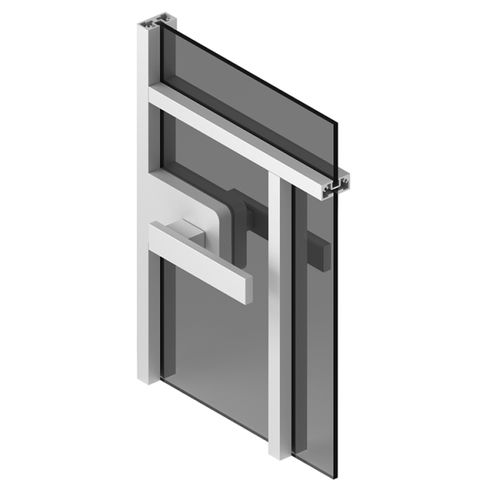 Tür für Innenbereich - CÉLINE - ALBED - Aluminium / Schiebe / einflügelig