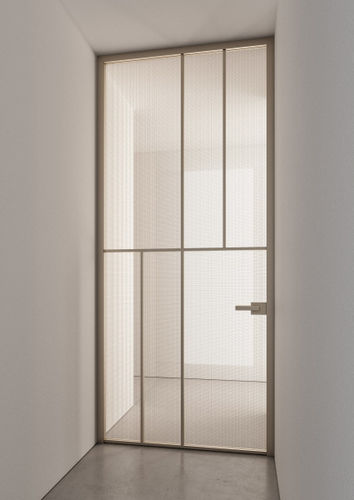 Tür für Innenbereich - CÉLINE - ALBED - Aluminium / Schiebe / drehend