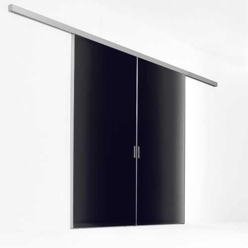 Tür für Innenbereich - QUADRA - ALBED - mit Sicherheitsglas / Schiebe / modern