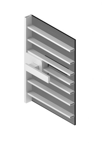 Schiebetrennwand - RI-TRAIT 8B - ALBED - mit Glasfront / Aluminium / für professionellen Einsatz