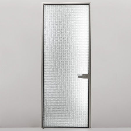 Tür für Innenbereich - RI-TRAIT - ALBED - Aluminium / mit Sicherheitsglas / Schiebe