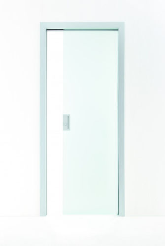 Tür für Innenbereich - DOT - ALBED - Aluminium / mit Sicherheitsglas / teleskopisch