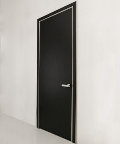 Tür für Innenbereich - QUADRA - ALBED - Holz / Aluminium / Glas