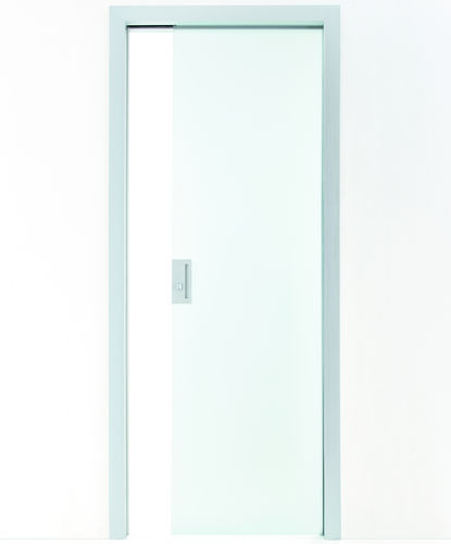 Tür für Innenbereich - DOT - ALBED - Aluminium / mit Sicherheitsglas / Einbaukasten