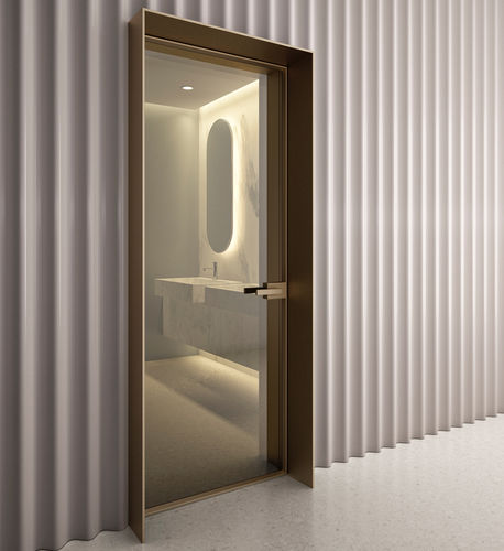 Tür für Innenbereich - ENTRE-DEUX - ALBED - Holz / Aluminium / Glas