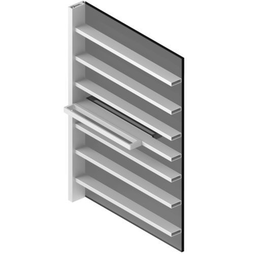 Tür für Innenbereich - RI-TRAIT 8B - ALBED - Aluminium / Glas / schwenkbar