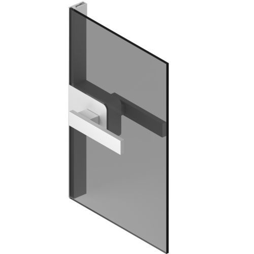 Trennwand mit Glasfront - RI-TRAIT - ALBED - Schiebe / Glas / Aluminium