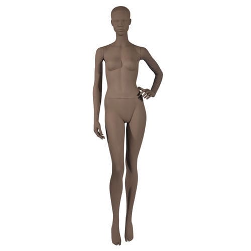 Frau-Schaufensterpuppe - ELLE4U - Cofrad Mannequins - abstrakt / braun / für Gewerbegebrauch