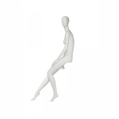 Frau-Schaufensterpuppe - STU13 - Cofrad Mannequins - abstrakt / sitzend / weiß