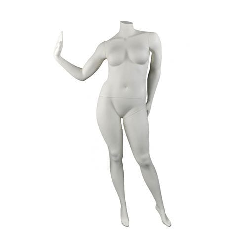 Schaufensterpuppe / Frau Größe XL - DIS.VO1 - Cofrad Mannequins - realistisch / ohne Kopf / weiß