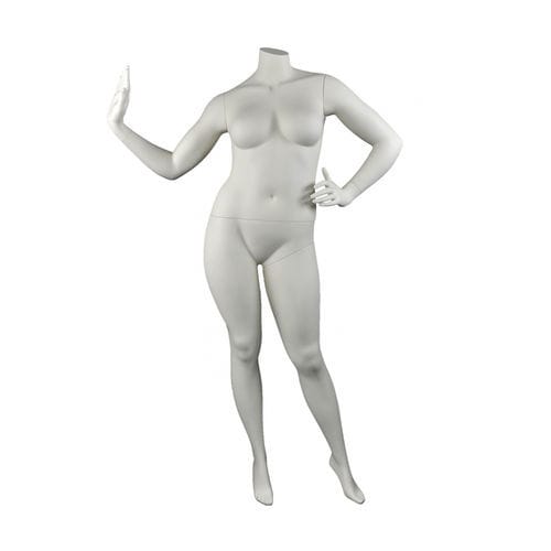 Schaufensterpuppe / Frau Größe XL - DIS.VO2 - Cofrad Mannequins - realistisch / ohne Kopf / weiß