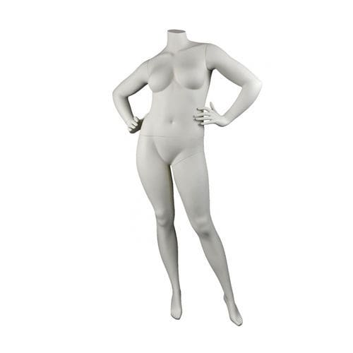 Schaufensterpuppe / Frau Größe XL - DIS.VO3 - Cofrad Mannequins - realistisch / ohne Kopf / weiß