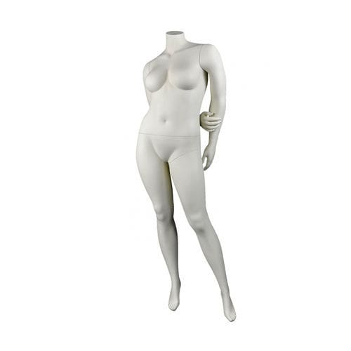 Schaufensterpuppe / Frau Größe XL - DIS.VO5 - Cofrad Mannequins - realistisch / ohne Kopf / weiß