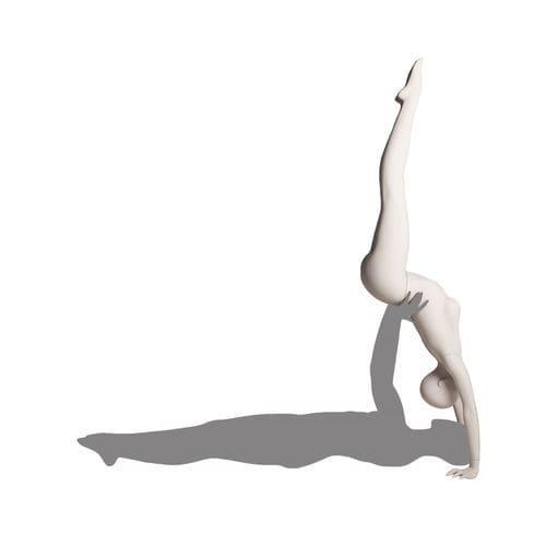 Frau-Schaufensterpuppe - YOGA_CPL.1F - Cofrad Mannequins - sportlich / elastisch / weiß