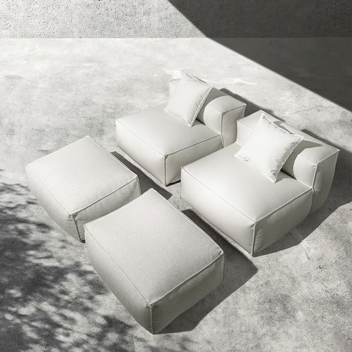 Modernes Sitzkissen - Mediterraneo - GART - Stoff / rechteckig / modular