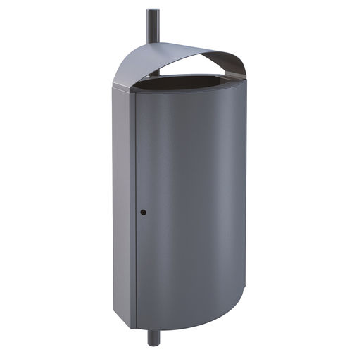 Park-Abfallbehälter - 85111 - AUWEKO GmbH - hängend / galvanisiertem Stahl / pulverbeschichteter Stahl