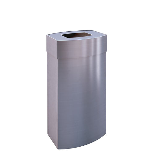 Edelstahl-Papierkorb - TP11 - AUWEKO GmbH - gebürsteter Edelstahl