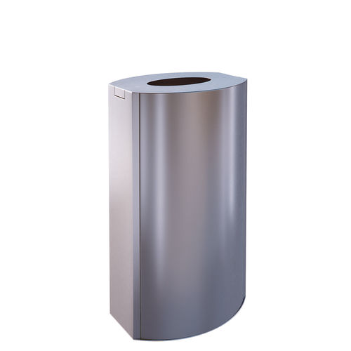 Edelstahl-Papierkorb - TJ21 - AUWEKO GmbH - gebürsteter Edelstahl
