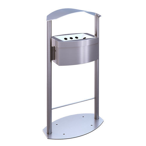 Sockel-Aschenbecher - TD-11-DB - AUWEKO GmbH - galvanisiertem Stahl / Edelstahl / für Außenbereich
