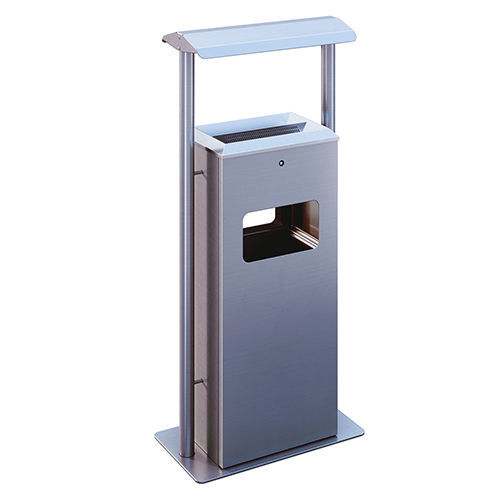 Park-Abfallbehälter - TKD-11-DB-2020 - AUWEKO GmbH - galvanisiertem Stahl / Edelstahl / gebürsteter Edelstahl