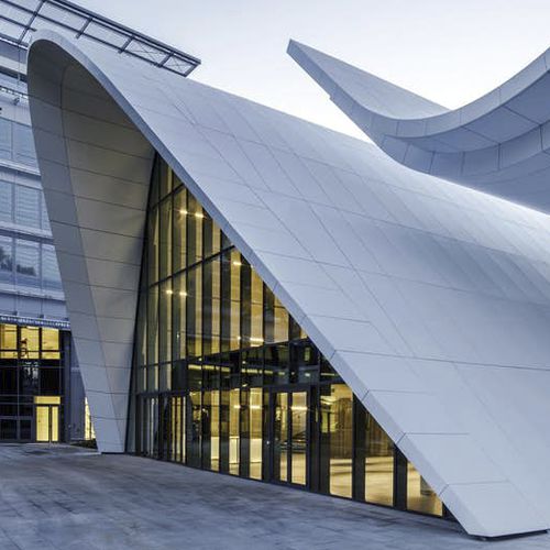 Paneel-Fassadenverkleidung - ALUCOBOND® SOLID   - ALUCOBOND - Aluminium / Verbundwerkstoff / zum Einrasten