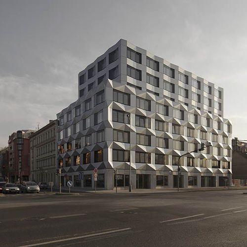 Kassetten-Fassadenverkleidung - KEYSTONE OFFICE - ALUCOBOND - Aluminium / Verbundwerkstoff / zum Einrasten