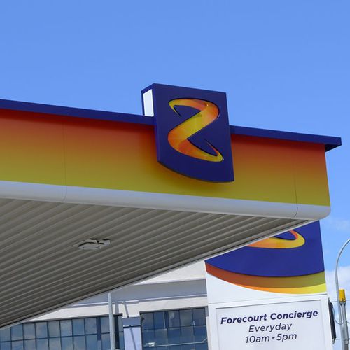Verkleidungs-Verbundplatte - Z-ENERGY PETROL STATION - ALUCOBOND - für Gebäude / für Unterstand / wetterbeständig