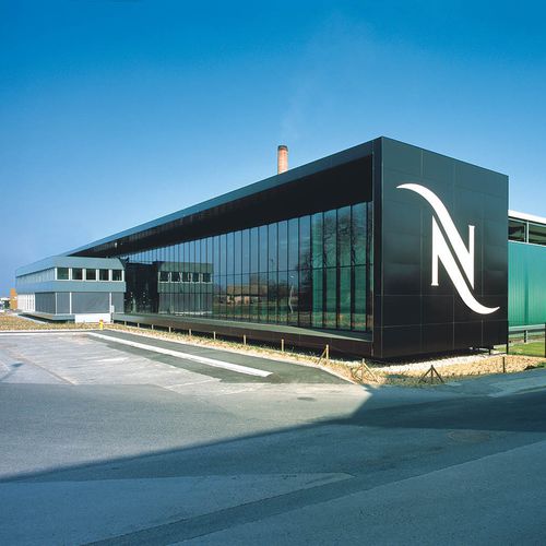 Paneel-Fassadenverkleidung - NESPRESSO - ALUCOBOND - Aluminium / Verbundwerkstoff / zum Einrasten