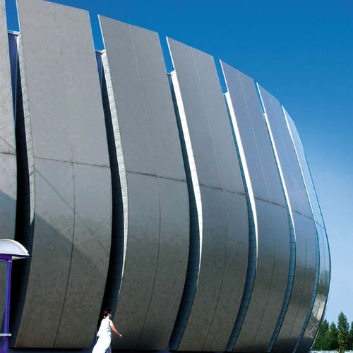 Paneel-Fassadenverkleidung - CARREFOUR SHOPPING CENTRE - ALUCOBOND - Aluminium / Verbundwerkstoff / zum Einrasten