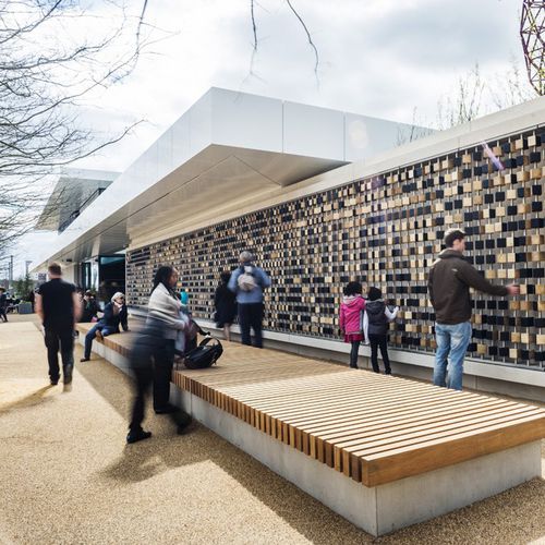 Verbundwerkstoff-Leibung - THE PODIUM - OLYMPIC PARK - ALUCOBOND - Aluminium