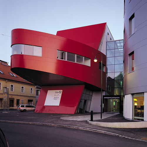Paneel-Fassadenverkleidung - MÜNZGRABENSTRASSE GRAZ - ALUCOBOND - Aluminium / Verbundwerkstoff / zum Einrasten