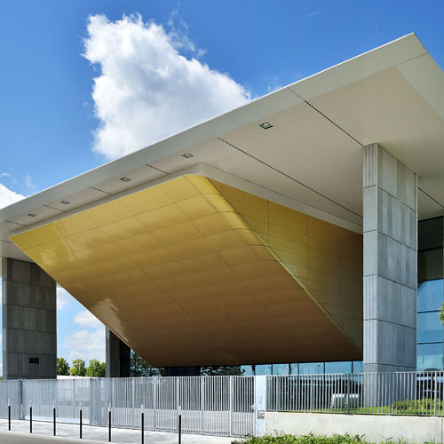 Verkleidungs-Verbundplatte - CONGRÈS D'AGEN - ALUCOBOND - für Fassadenverkleidung / Wand / für Dach