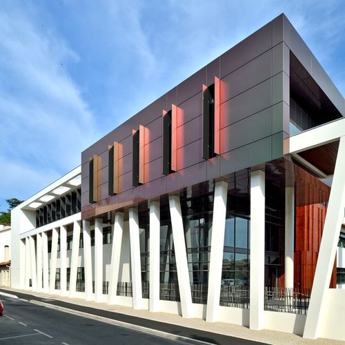Paneel-Fassadenverkleidung - ALUCOBOND® SPECTRA - ALUCOBOND - Dekorputz / Aluminium / Verbundwerkstoff