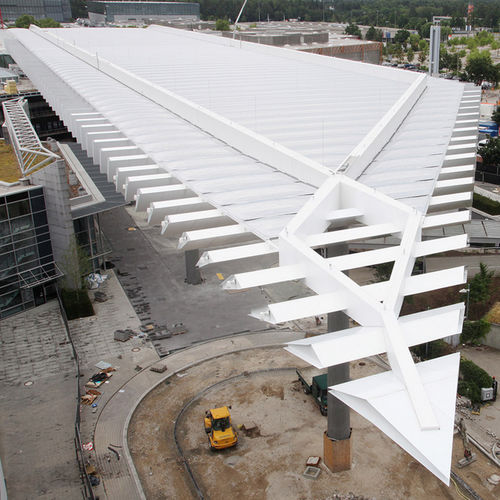 Verbundplatte für Bauanwendungen - EXHIBITION NÜRNBERG - ALUCOBOND - für Gebäude / für Markise / Sonnenschutz