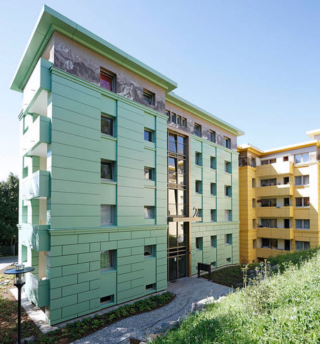 Paneel-Fassadenverkleidung - HÖXTERSTRASSE - ALUCOBOND - Aluminium / Verbundwerkstoff / zum Einrasten